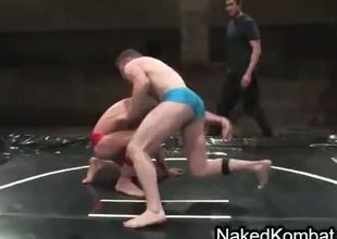 Two gays wrestling and fucking forth dross