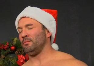 Hot gay instalment Patrick Kennedy catches hunky muscle boy Santa